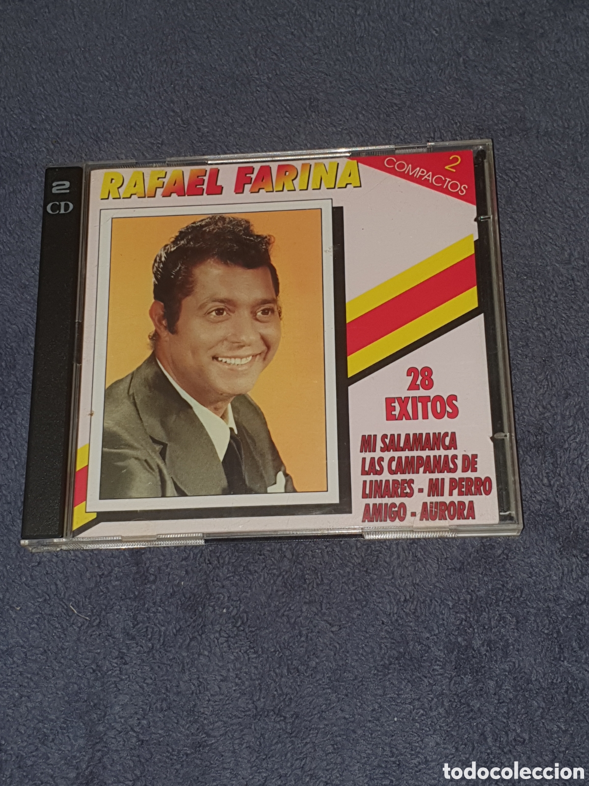 CDs de m&uacute;sica: CD-30. 2 Discos, Rafael Farina - 28 &Eacute;xitos, 1996, De 2&ordf; Mano. - Foto 1