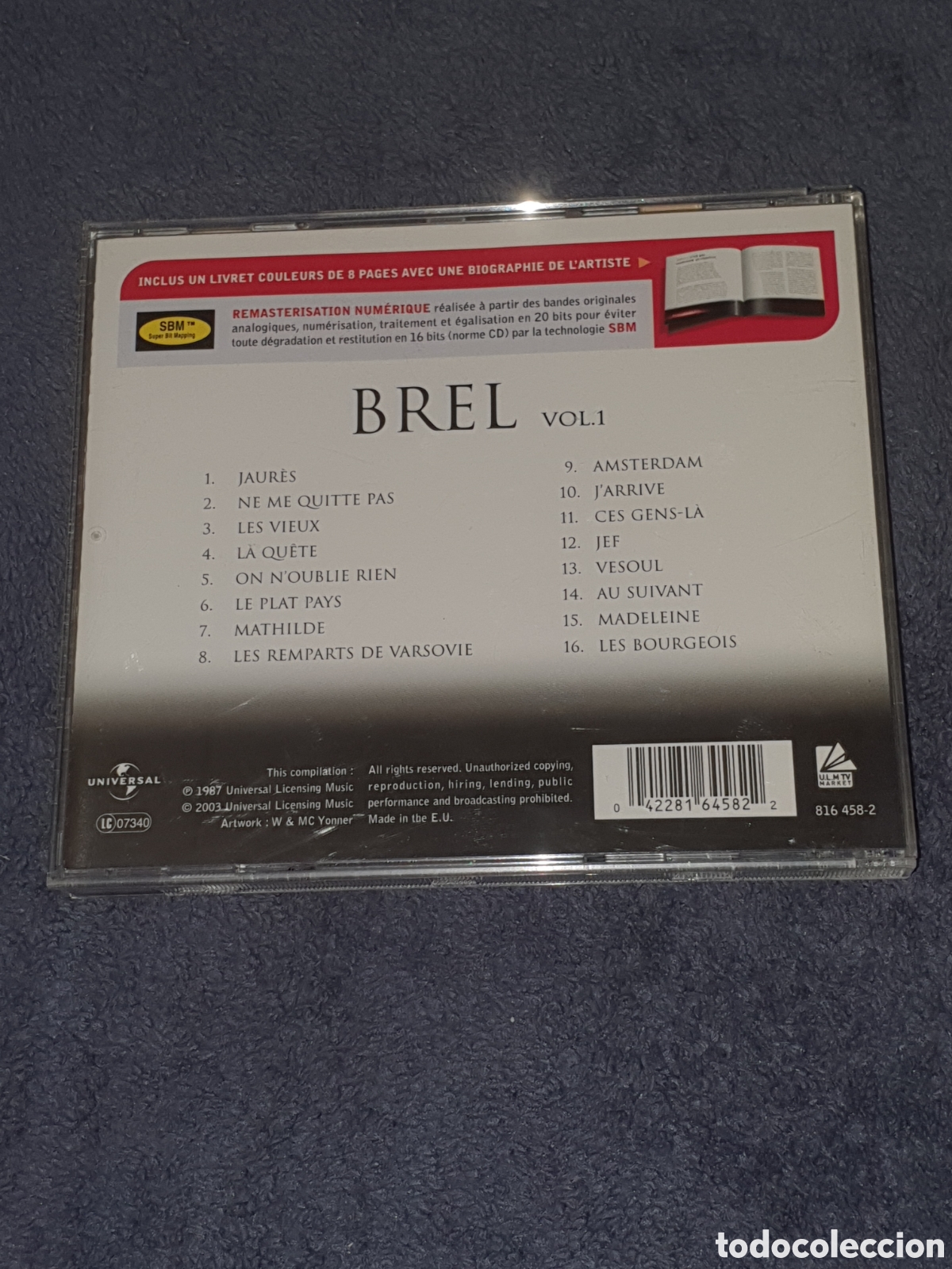 CDs de m&uacute;sica: CD-30. Brel Master Serie, 2003, De 2&ordf; Mano. - Foto 2