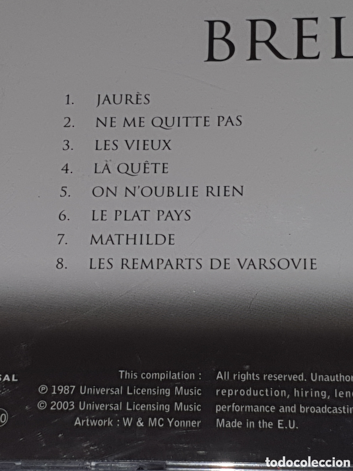 CDs de m&uacute;sica: CD-30. Brel Master Serie, 2003, De 2&ordf; Mano. - Foto 4