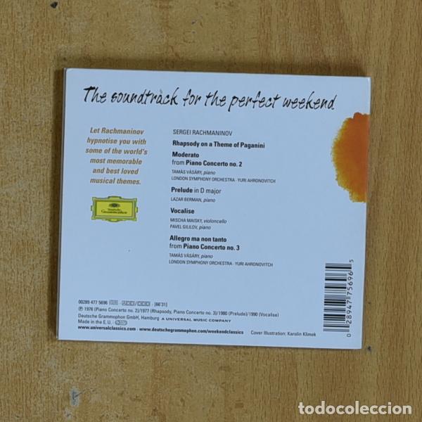 CDs de m&uacute;sica: VARIOS - A RACHMANINOV WEEKEND - CD - Foto 2
