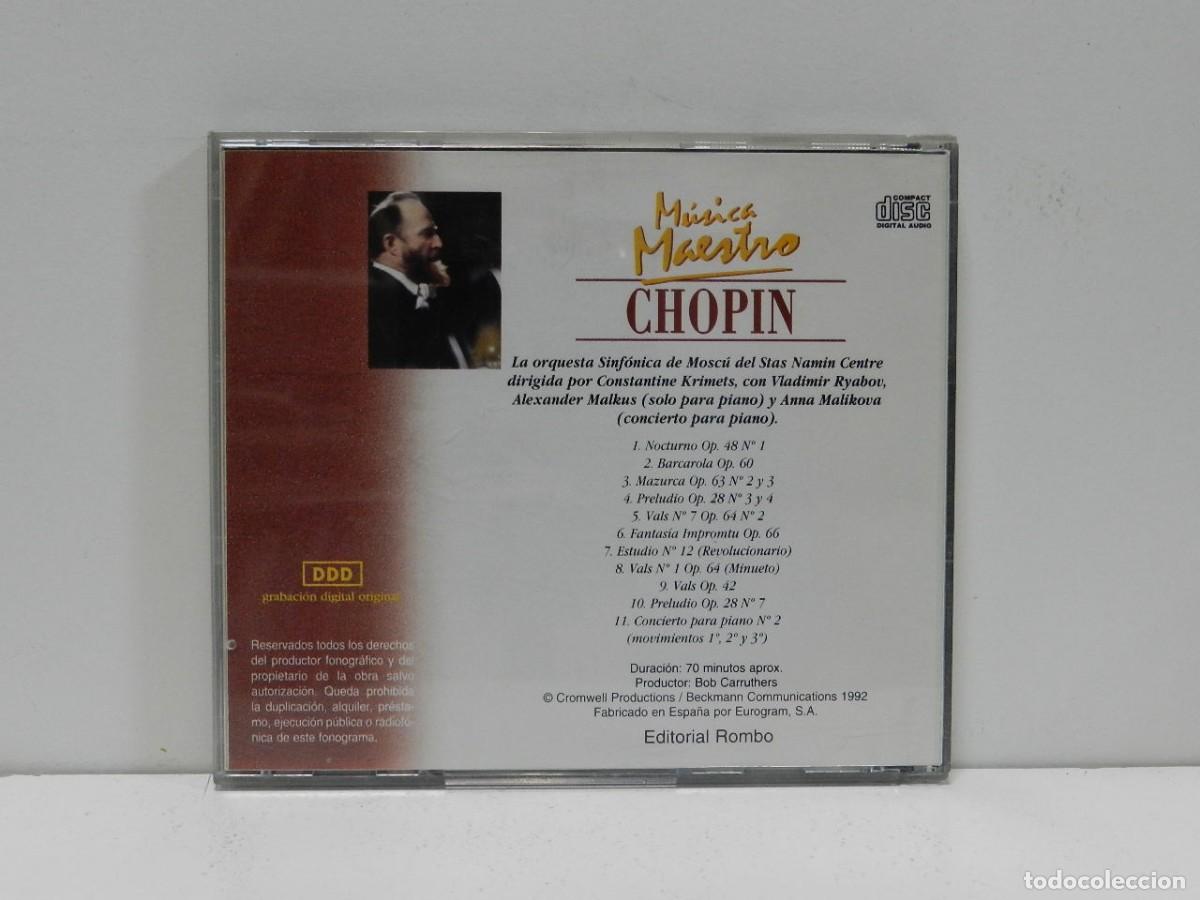 CDs de m&uacute;sica: DISCO CD. Chopin &ndash; M&uacute;sica Maestro. COMPACT DISC. - Foto 2