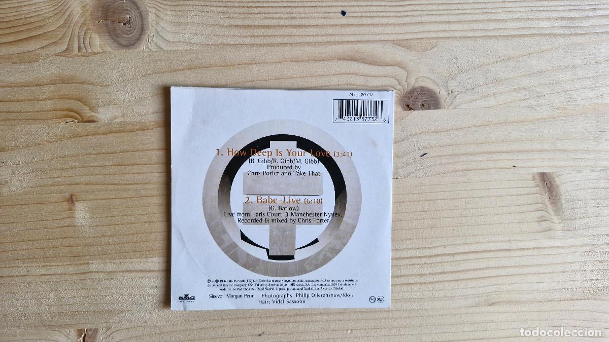CDs de m&uacute;sica: Take That How Deep is your Love CD Single 1996 - Foto 2