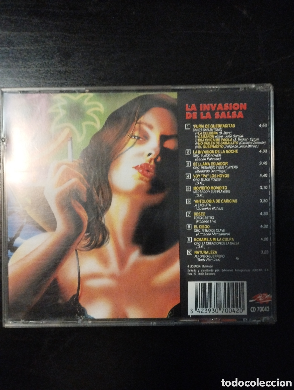 CDs de m&uacute;sica: La Invasi&oacute;n De La Salsa. 1994. CD, Compilation. Jazm&iacute;n &ndash; CD 70042 - Foto 4