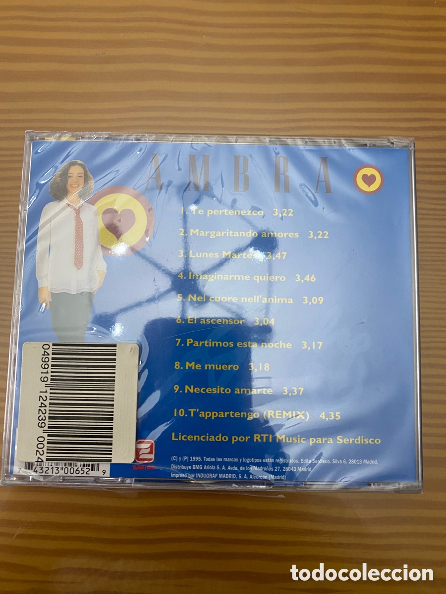 CDs de m&uacute;sica: Precintado !! CD de Ambra &rdquo;Te pertenezco&rdquo; - Foto 2