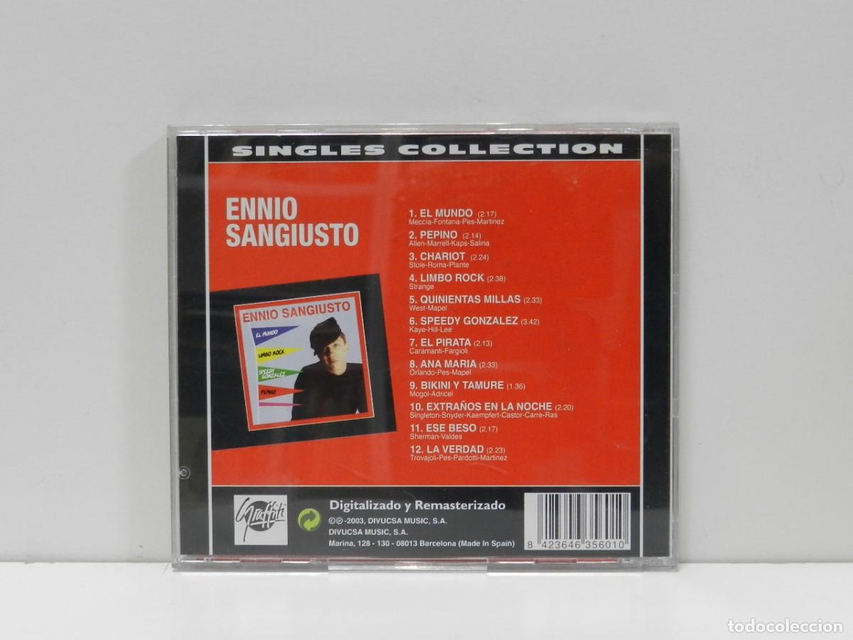 CDs de m&uacute;sica: DISCO CD. Ennio Sangiusto &ndash; Singles Collection. COMPACT DISC. - Foto 2