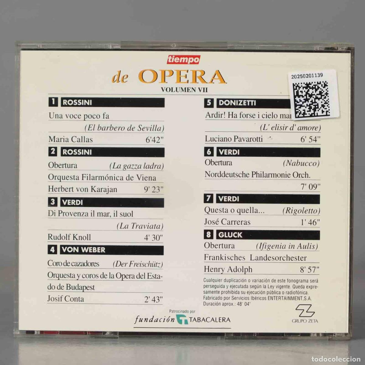 CDs de m&uacute;sica: CD. TIEMPO DE OPERA 7 ROSSINI VERDI - Foto 2