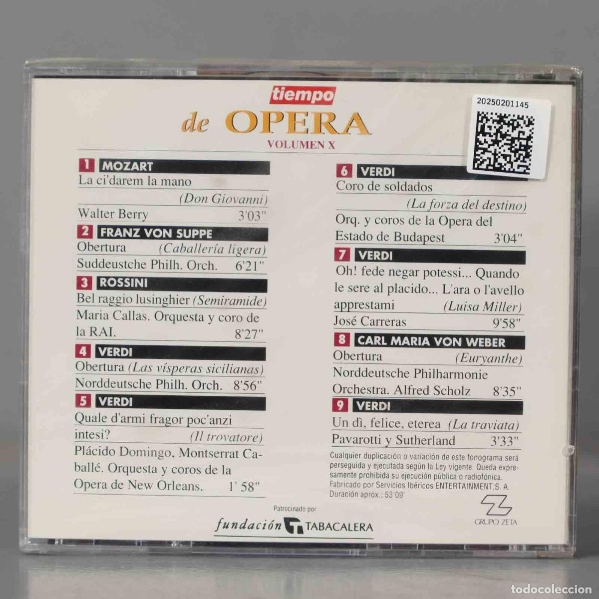 CDs de m&uacute;sica: CD. TIEMPO DE OPERA. PRECINTADO - Foto 2