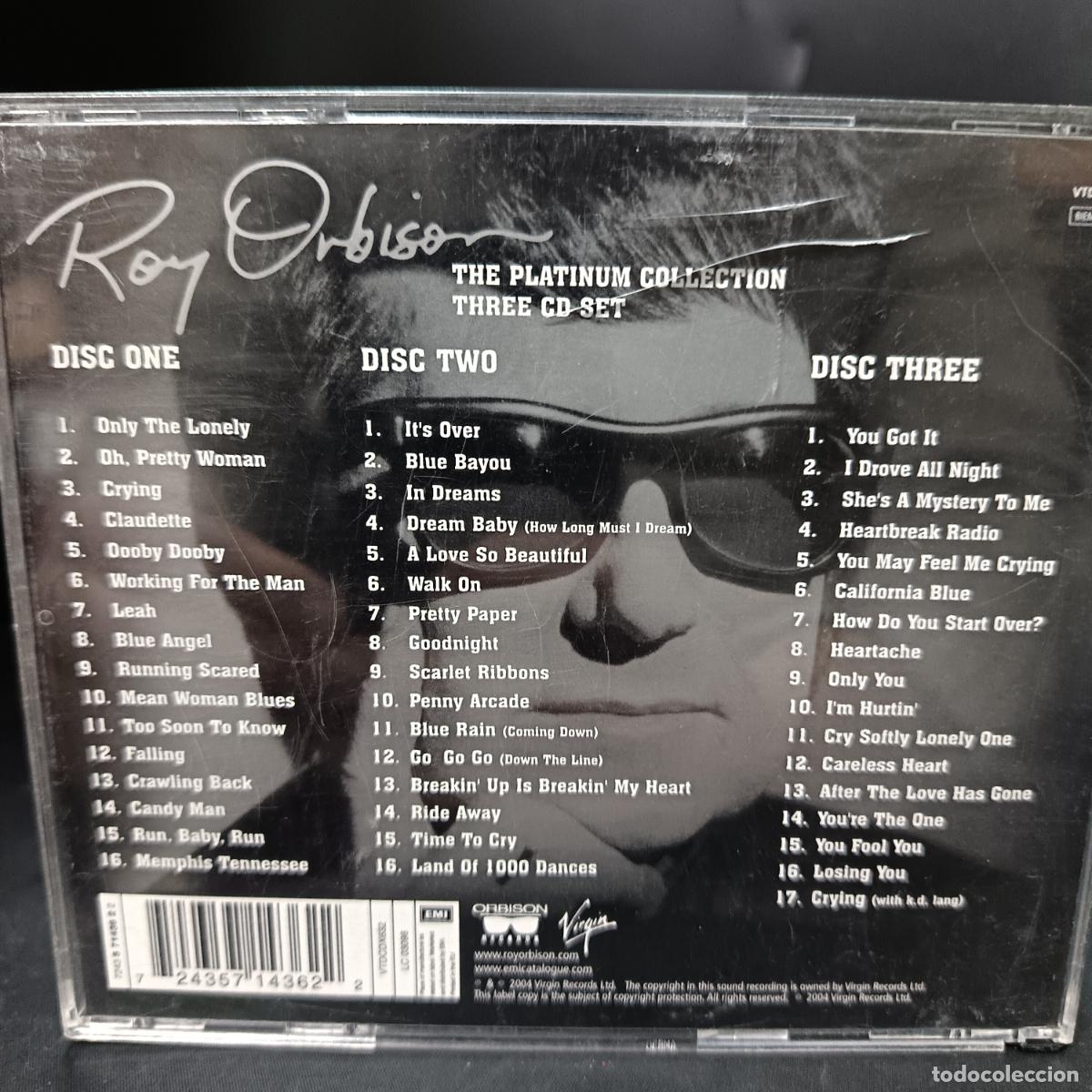 CDs de m&uacute;sica: ROY ORBISON, THE PLATINUM COLLECTION 3 CD SET - Foto 2