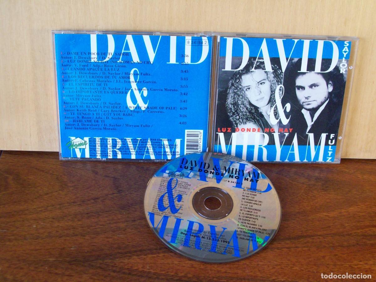 CDs de m&uacute;sica: DAVID & MIRYAM - LUZ DONDE NO HAY - CD - Foto 1