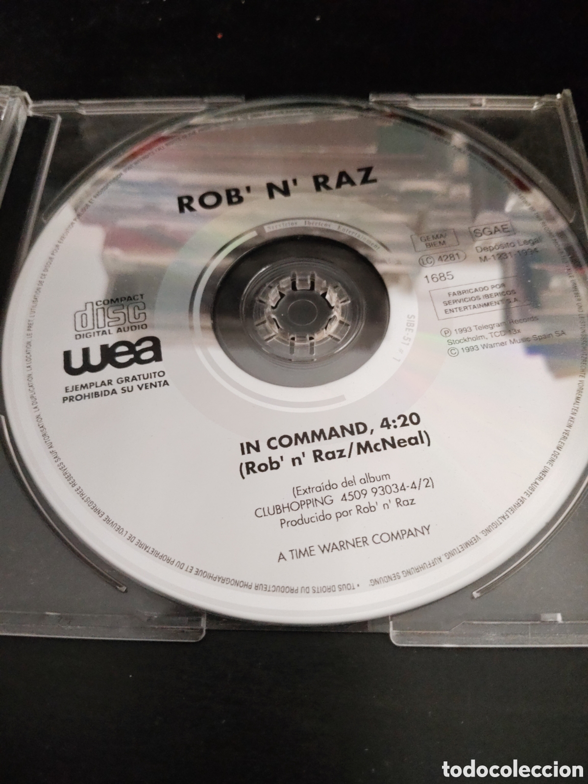 CDs de m&uacute;sica: Rob N Raz&nbsp;&ndash;&nbsp;In Command Cd single promo 1994 Espa&ntilde;a - Foto 1