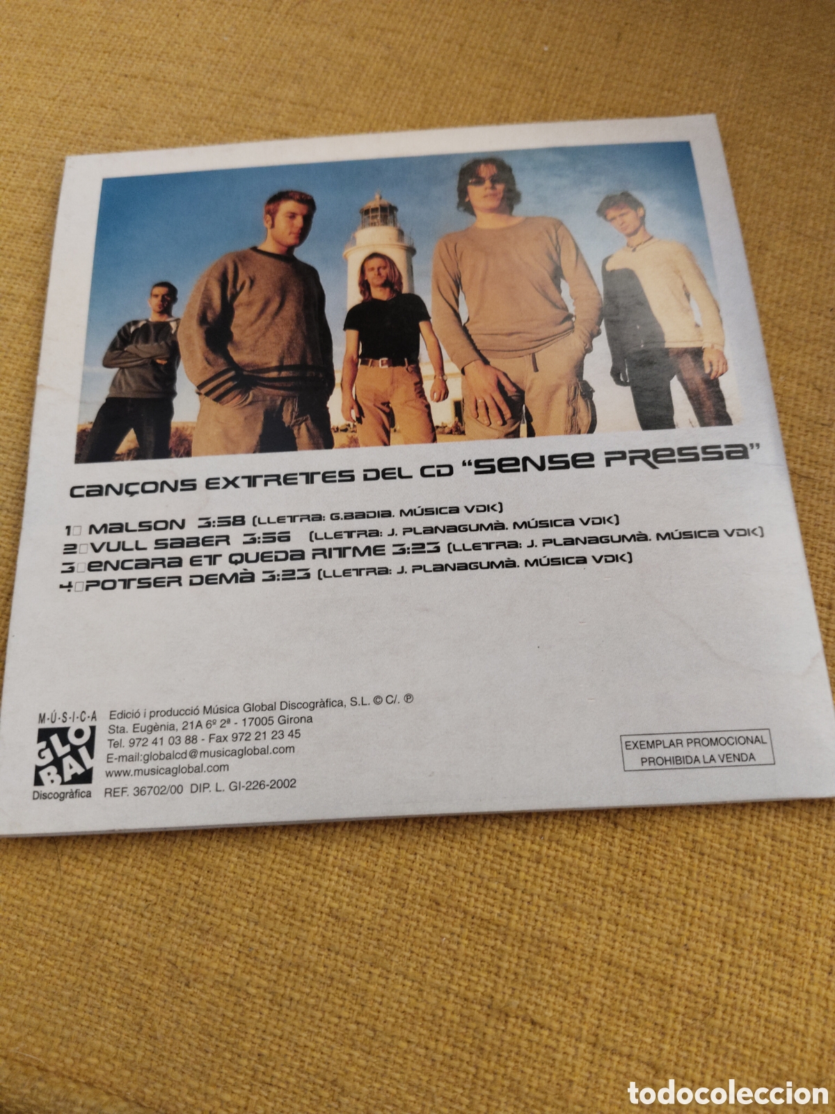 CDs de m&uacute;sica: Van De Kul&nbsp;&ndash;&nbsp;Singles Cd single promo 2002 Espa&ntilde;a - Foto 2