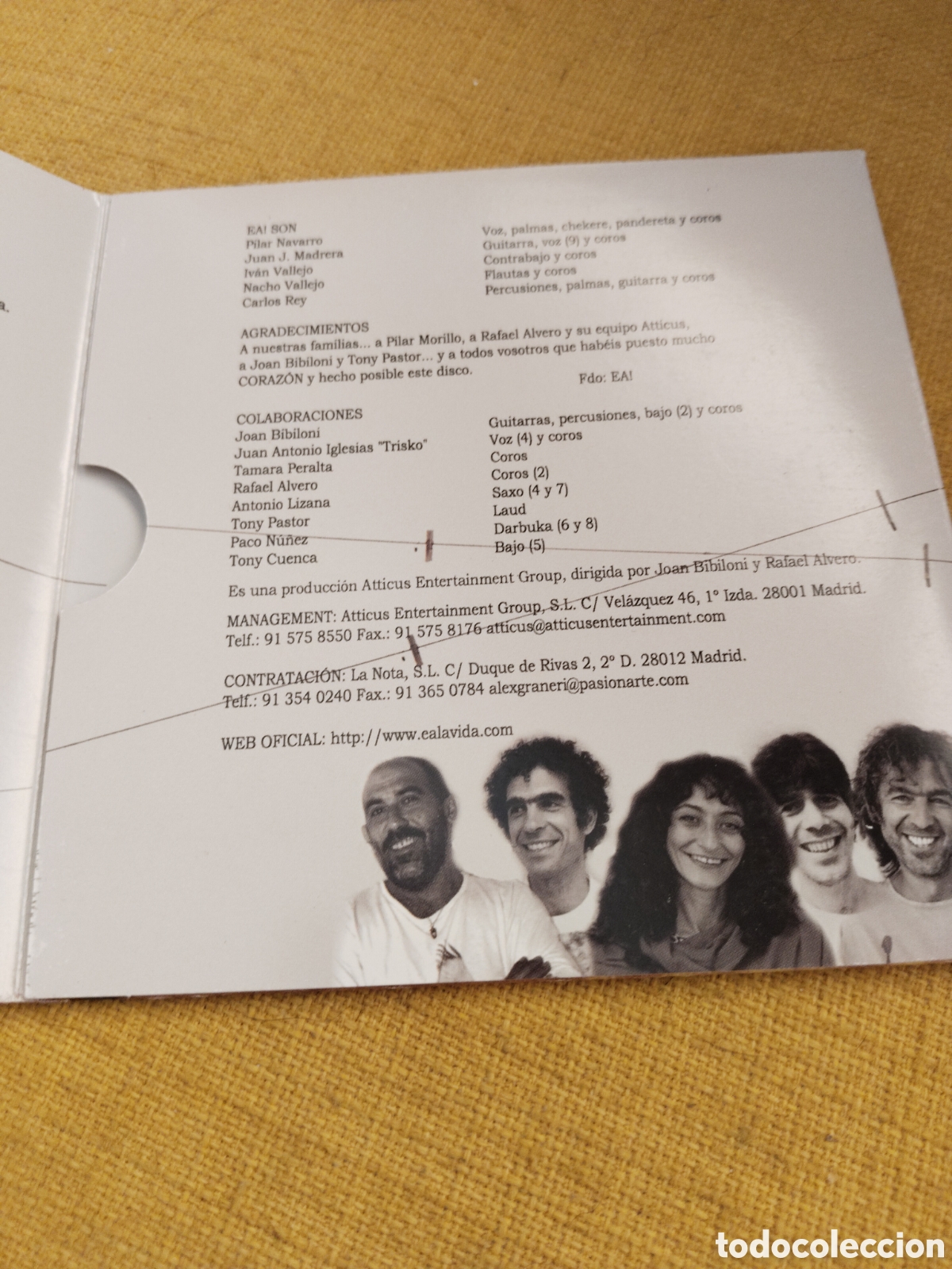 CDs de m&uacute;sica: Ea!&nbsp;&ndash;&nbsp;La Vida Cd single promo 2002 Espa&ntilde;a - Foto 2