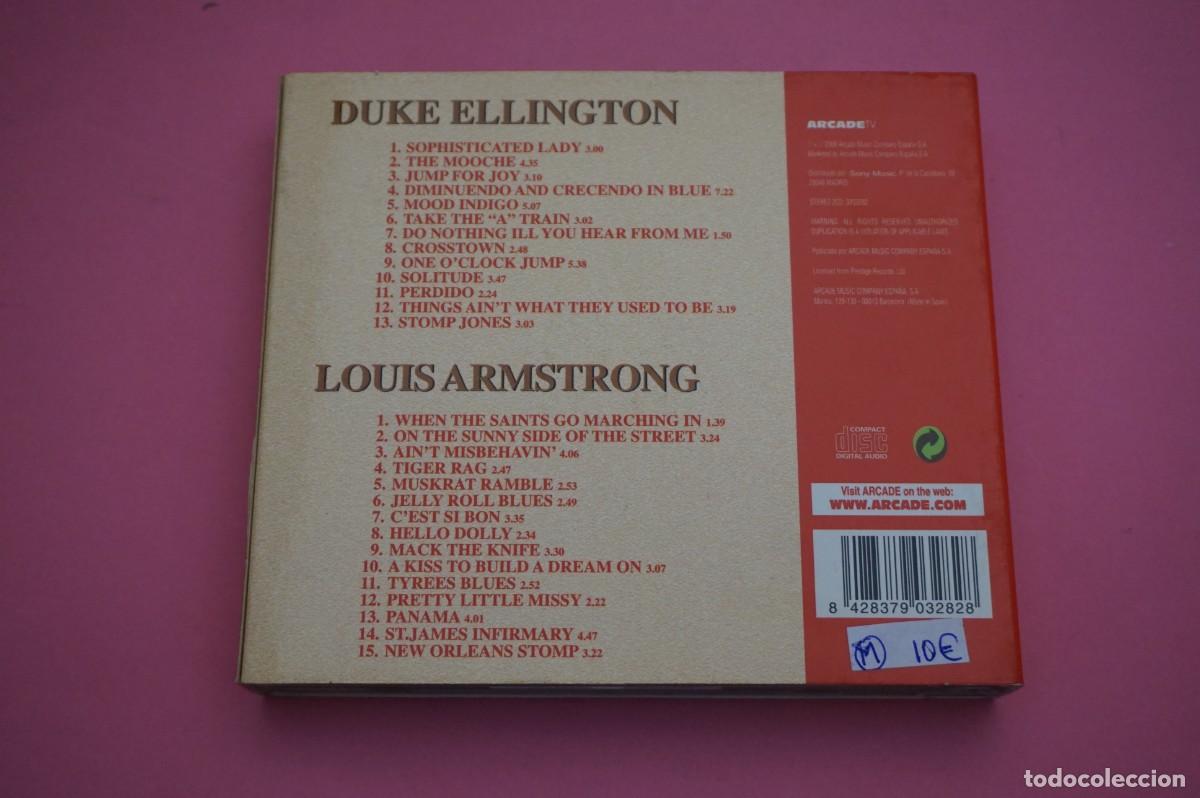 CDs de m&uacute;sica: CD - DOBLE CD - DUKE ELLINGTON - LOUIS ARMSTRONG - Foto 3
