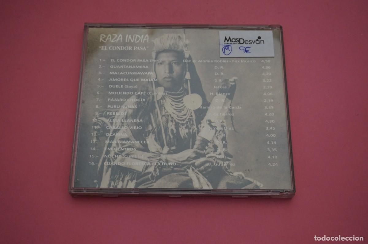 CDs de m&uacute;sica: CD - RAZA INDIA - EL CONDORPASA - Foto 3