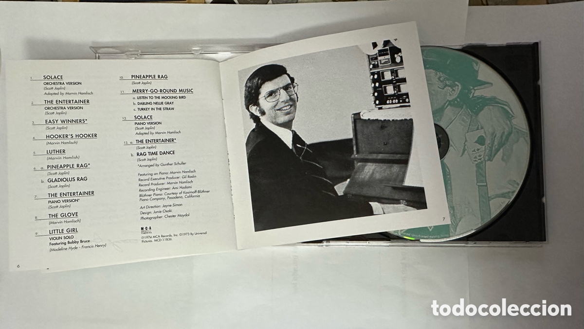 CDs de m&uacute;sica: CD BSO THE STING (EL GOLPE) MARVIN HAMLISCH - Foto 6