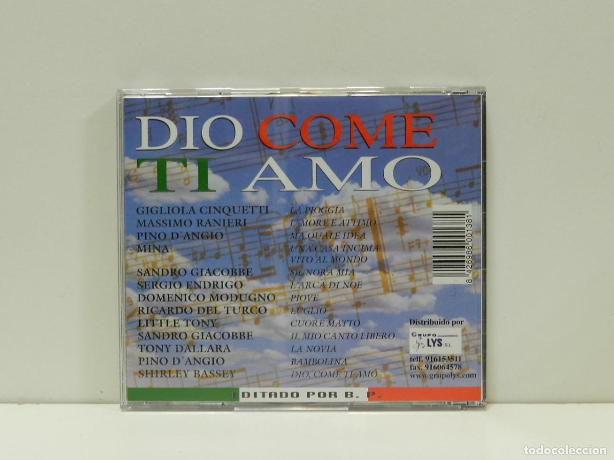 CDs de m&uacute;sica: DISCO CD. Dio Come Ti Amo. COMPACT DISC. - Foto 2