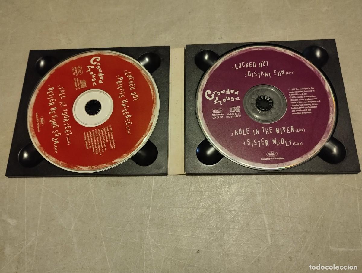 CDs de m&uacute;sica: Crowded House Doble CD Maxi Locked Out Distant Sun - Foto 2