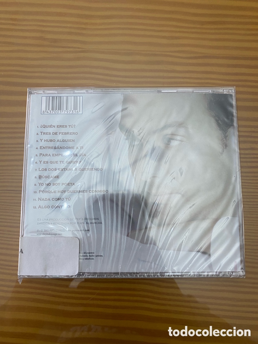 CDs de m&uacute;sica: Precintado !! CD De Alejandro Vega &rdquo;Alejandro Vega&rdquo; - Foto 2