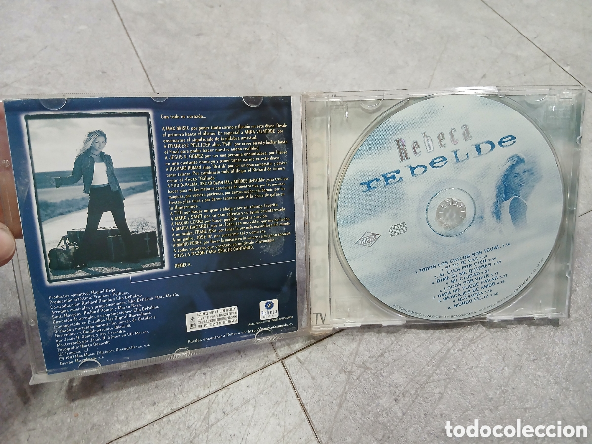 CDs de m&uacute;sica: CD. Rebeca. Rebelde. (L98) - Foto 2