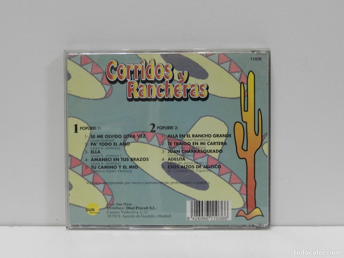 CDs de m&uacute;sica: DISCO CD. Corridos Y Rancheras. COMPACT DISC. - Foto 2