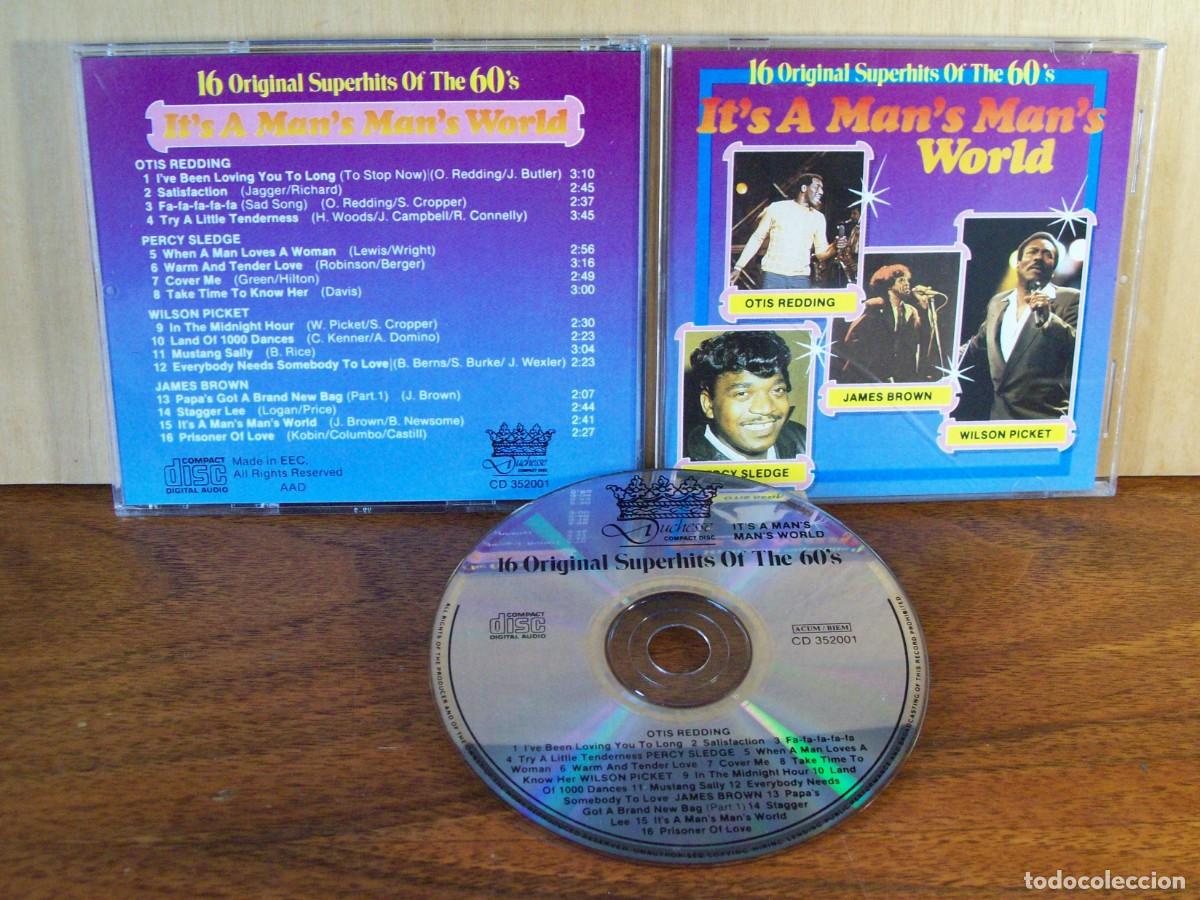 CDs de M&uacute;sica: 16 ORIGINAL SUPERHITS OF THE 60'S - IT'S A MAN'S MAN'S WORLD - CD MADE IN EEC