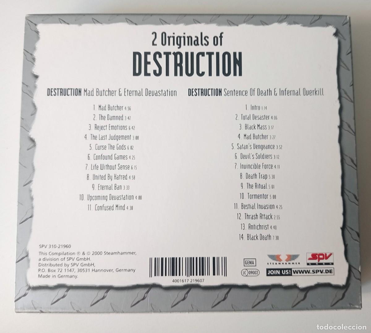 CDs de m&uacute;sica: CD BOX DESTRUCTION - 2 ORIGINALS - Foto 4