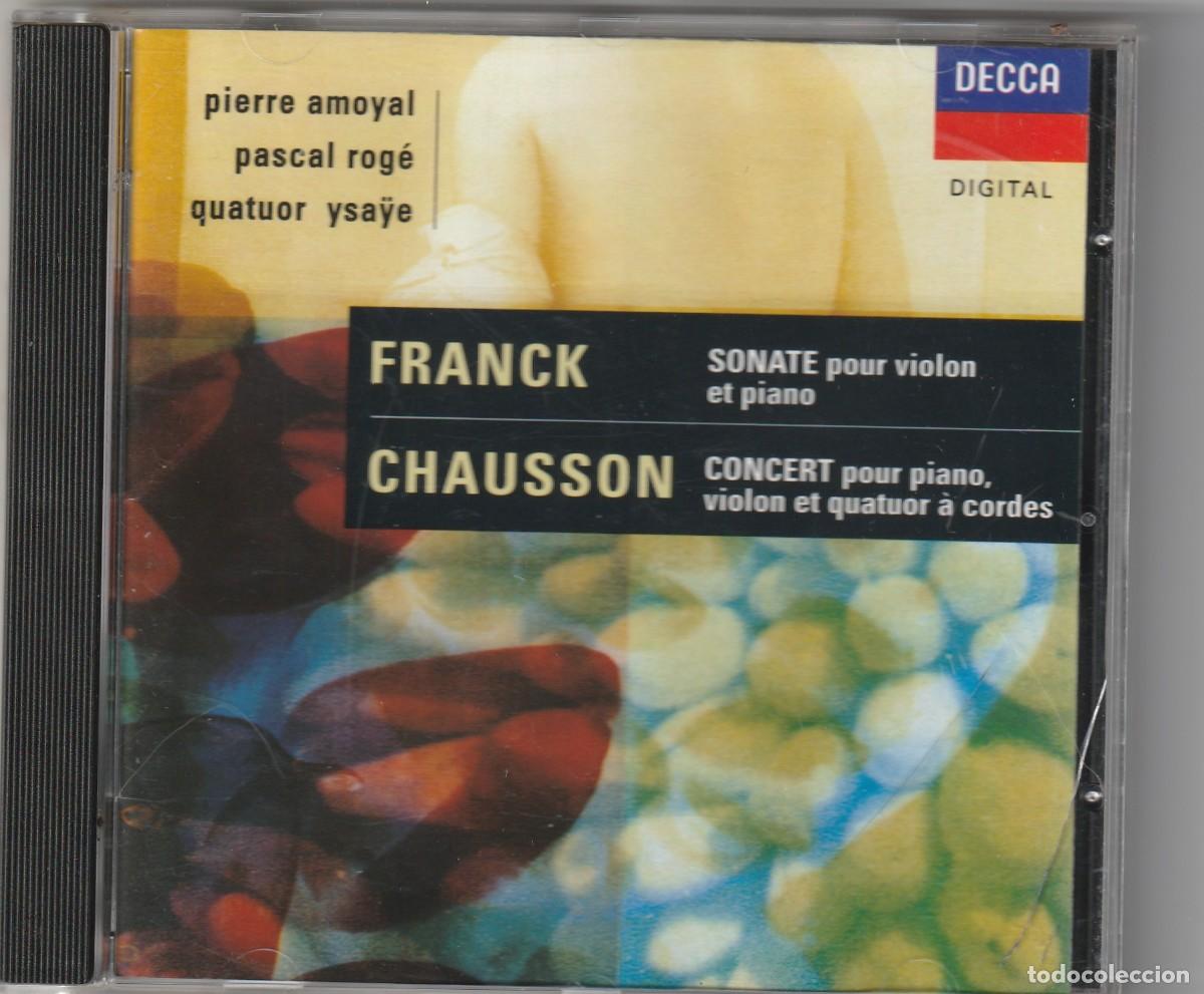 CDs de m&uacute;sica: FRANCK &middot; CHAUSSON (CD DECCA 1995) PIERRE AMOYAL &middot; PASCAL ROGE - Foto 1