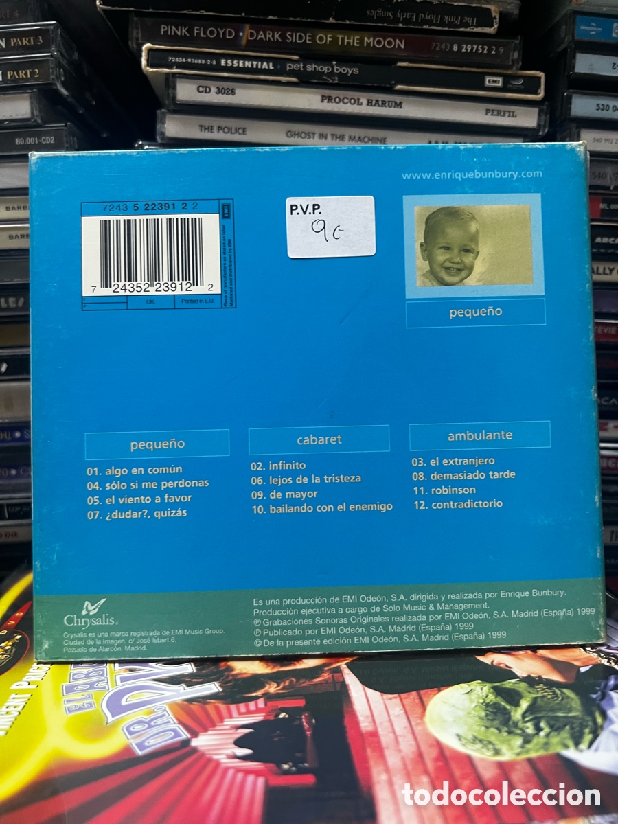 CDs de m&uacute;sica: Bunbury Peque&ntilde;o 1999 - Foto 2