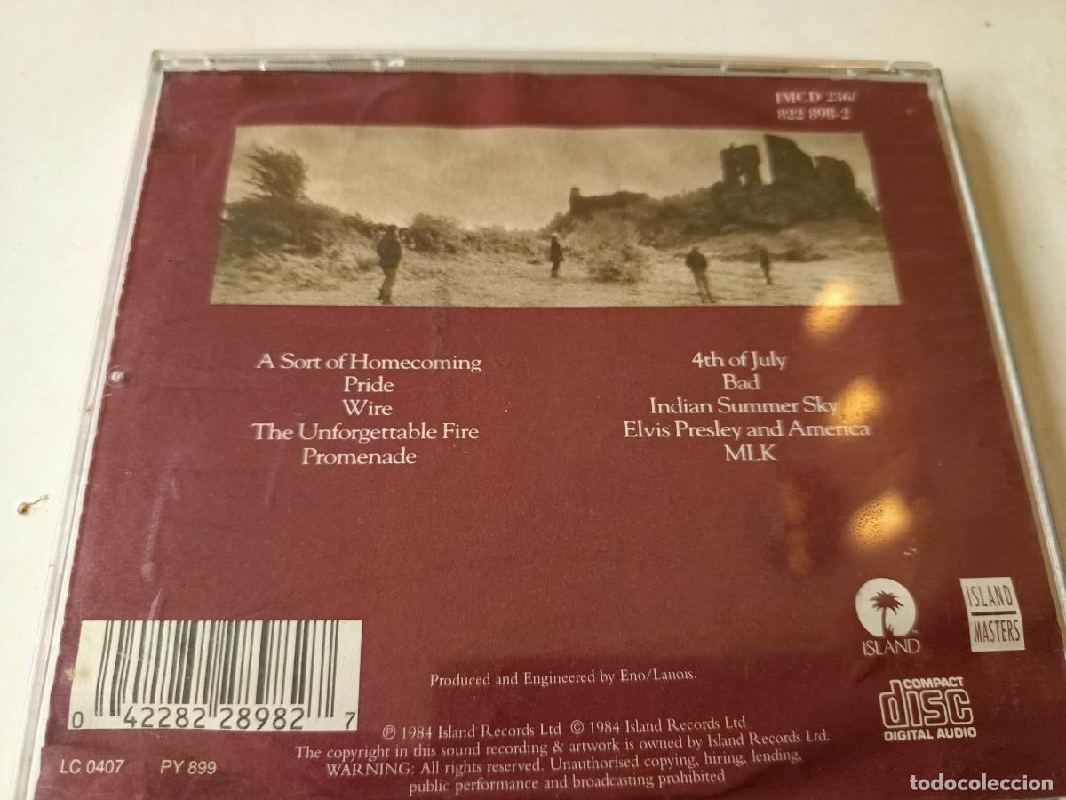 CDs de m&uacute;sica: DISCO CD. U2 &ndash; THE UNFORGETTABLE FIRE, BUEN ESTADO - Foto 2