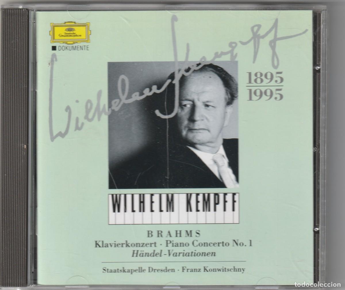 CDs de m&uacute;sica: WILHELM HELM - BRAHMS &middot; HANDEL (CD DGG 1995) - Foto 1
