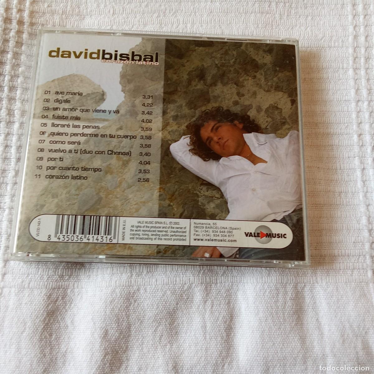 CDs de m&uacute;sica: DAVID BISBAL CORAZON LATINO - Foto 3