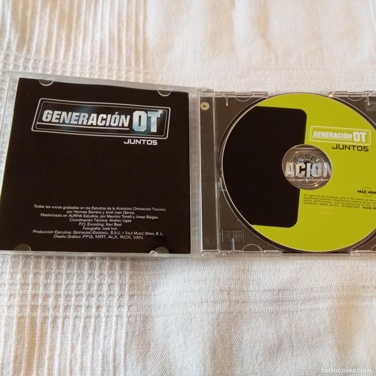 CDs de m&uacute;sica: GENERACI&Oacute;N OT. JUNTOS. CD. 15 TEMAS - Foto 2