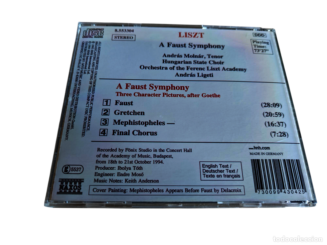 CDs de m&uacute;sica: SCD8 Liszt a faust symphony CD SEGUNDA MANO - Foto 2