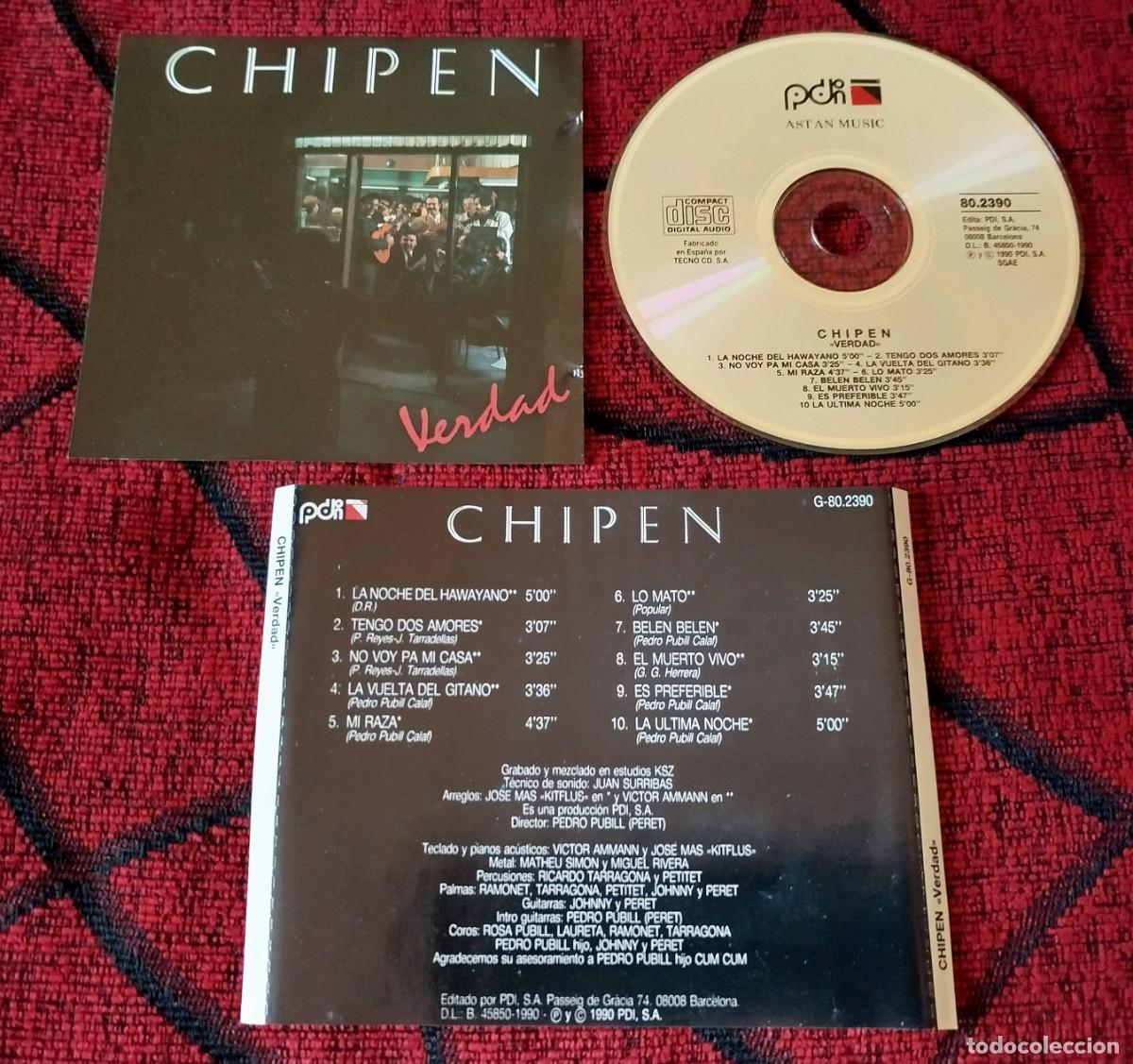CDs de m&uacute;sica: CHIPEN ** Verdad ** CD ORIGINAL 1990 - Foto 1