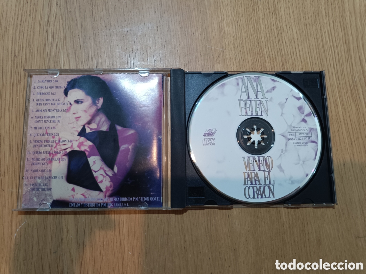 CDs de m&uacute;sica: Ana Bel&eacute;n CD Veneno Para El Coraz&oacute;n - Foto 3