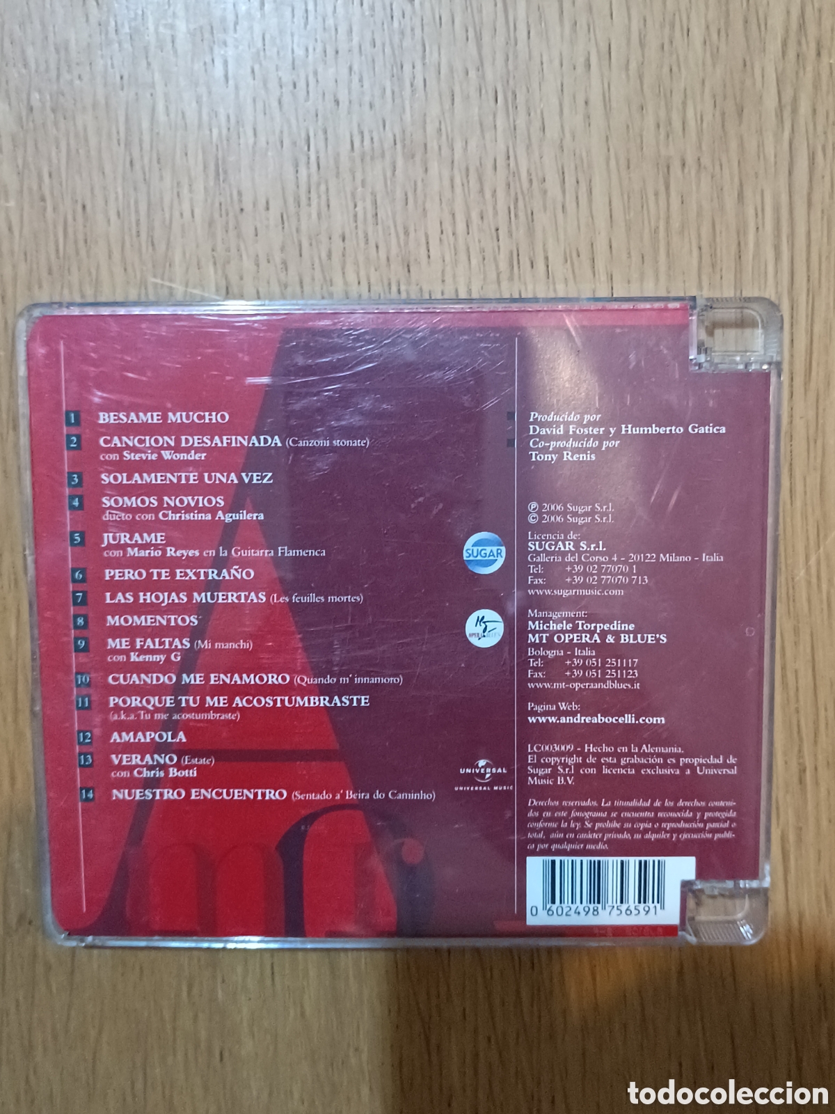 CDs de m&uacute;sica: Andrea Bocelli CD Amor - Foto 2