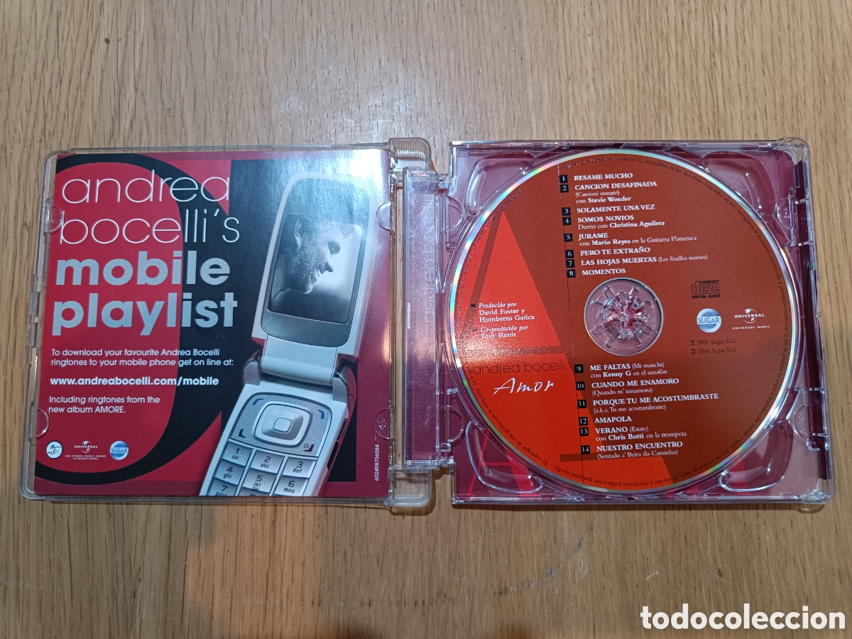 CDs de m&uacute;sica: Andrea Bocelli CD Amor - Foto 3