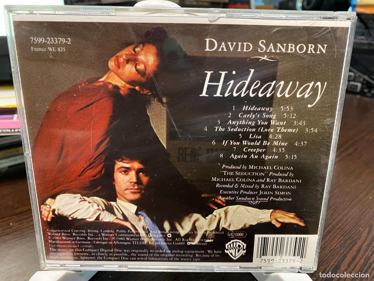 CDs de m&uacute;sica: David Sanborn - Hideaway (CD, Album) - Foto 2