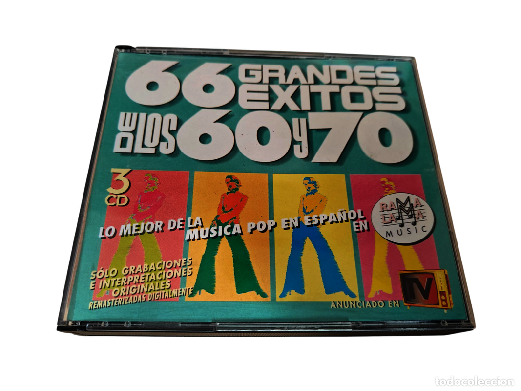 CD di Musica: SCD208 66 Grandes exitos de los 60 y 70 la mejor la musica pop en espa&ntilde;ol CD SEGUNDA MANO
