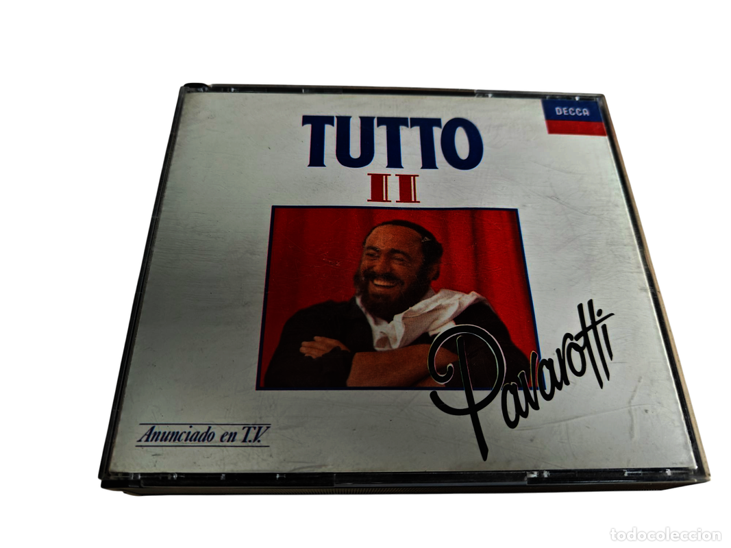 CDs de m&uacute;sica: SCD47 Tutto Pavarotti 2 canciones y arias doble CD SEGUNDA MANO