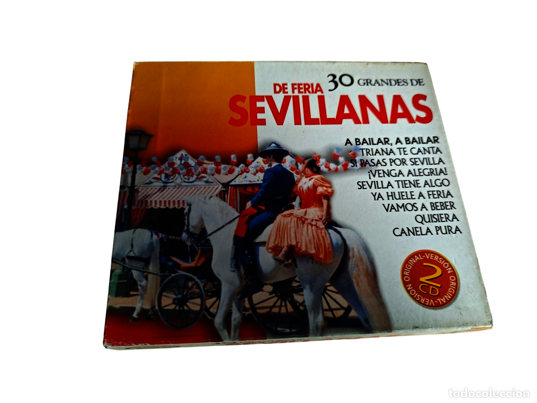 CDs de m&uacute;sica: SCD217 30 Grandes de Sevillanas de feria 1 y 2 CD SEGUNDA MANO