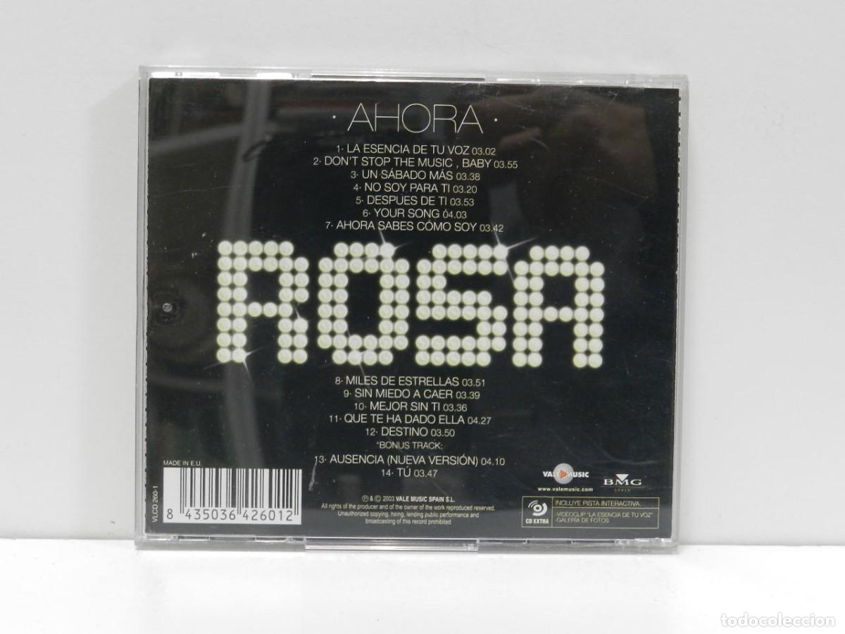 CDs de m&uacute;sica: DISCO CD. Rosa L&oacute;pez &ndash; Ahora. COMPACT DISC. - Foto 2
