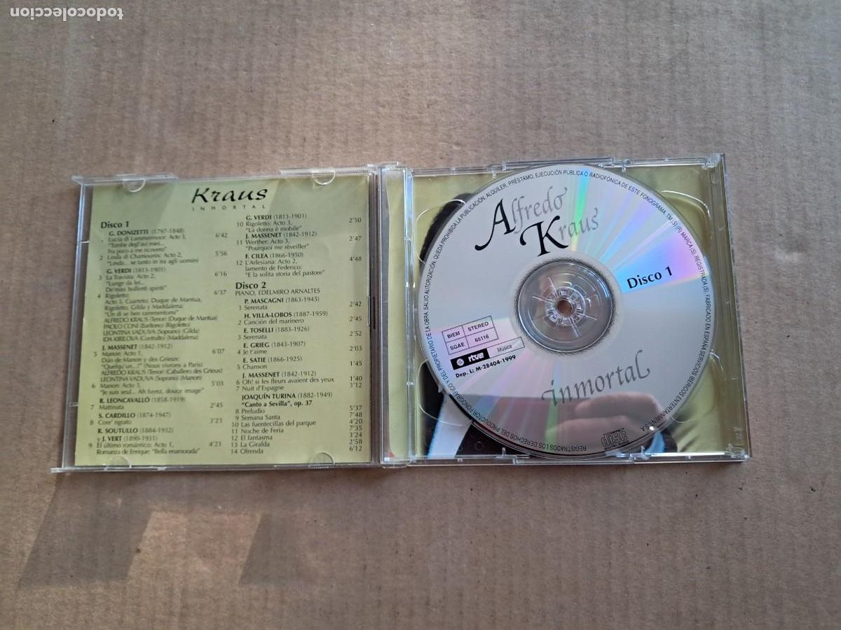 CDs de m&uacute;sica: KRAUS - INMORTAL DOBLE CD 1999 - Foto 2