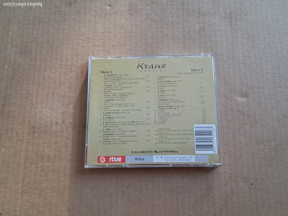 CDs de m&uacute;sica: KRAUS - INMORTAL DOBLE CD 1999 - Foto 4