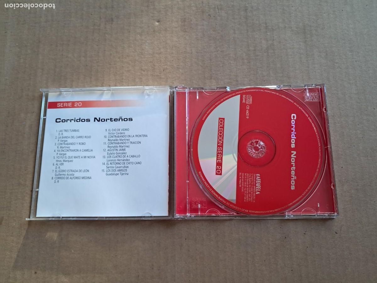 CDs de m&uacute;sica: CORRIDOS NORTE&Ntilde;OS - LAS TRES TUMBAS CD 1999 - Foto 2