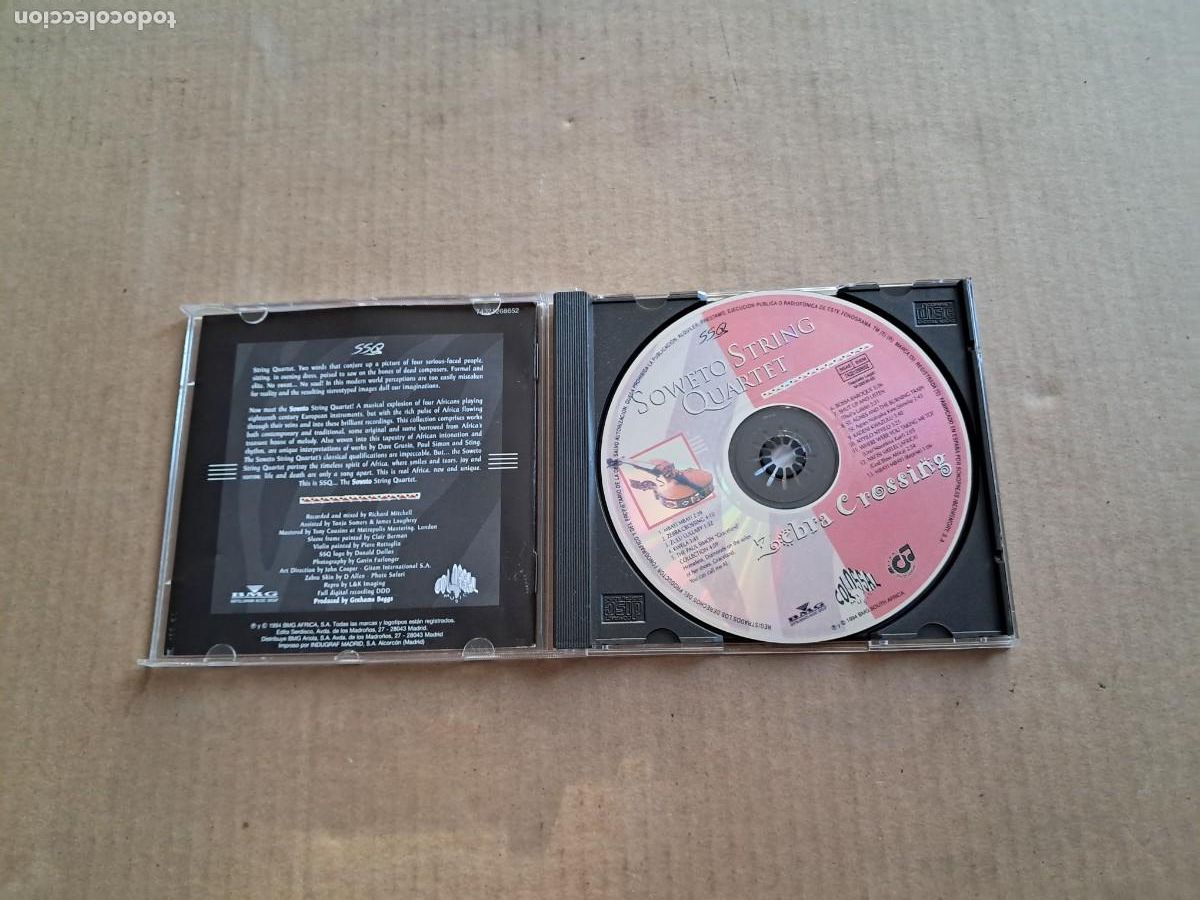 CDs de m&uacute;sica: SOWETO STRING QUARTET - ZEBRA CROSSING CD 1996 JAZZ - Foto 2