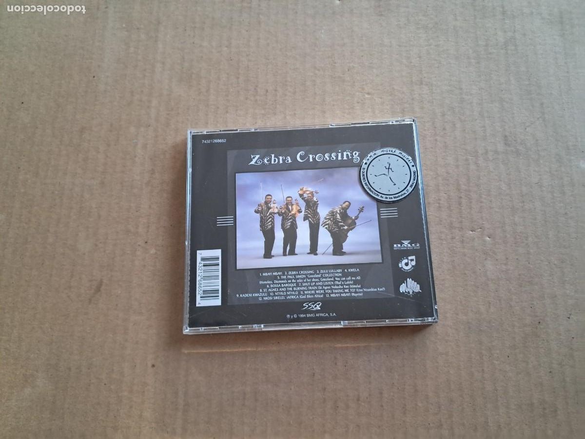 CDs de m&uacute;sica: SOWETO STRING QUARTET - ZEBRA CROSSING CD 1996 JAZZ - Foto 3