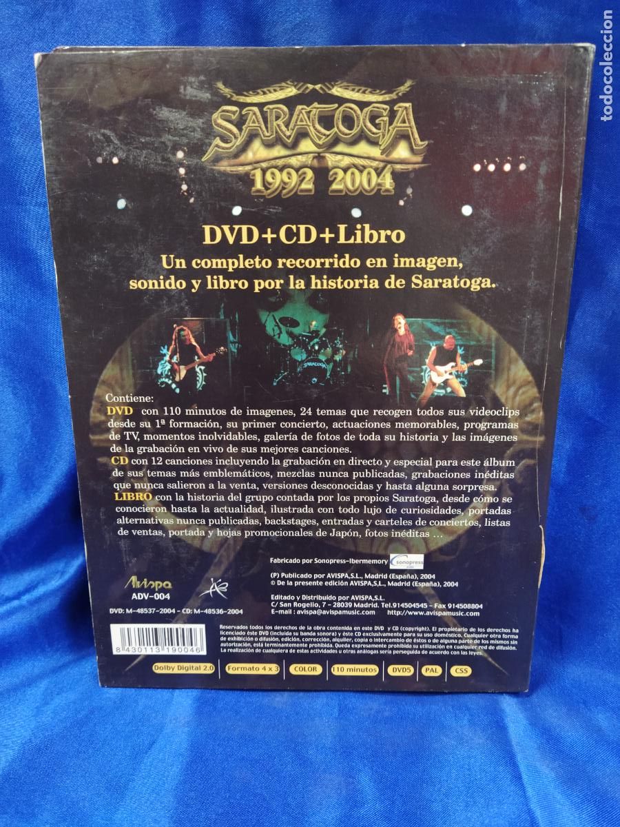CDs de m&uacute;sica: SARATOGA CD , DVD Y LIBRO 1992 2004 - Foto 6