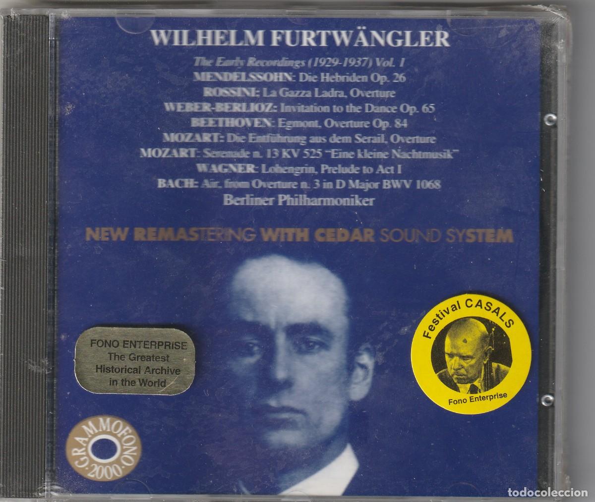 CDs de Musique: WILHEM FURTW&Auml;NGLER - THE EARLY RECORDINGS (CD CEDAR 1995)