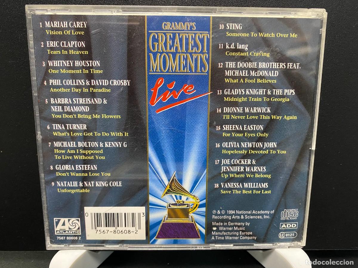 CDs de m&uacute;sica: Various - Grammys Greatest Moments Live (CD, Comp) - Foto 2